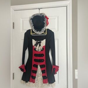 Halloween Pirate Costume size S. Fits teens and small adults
